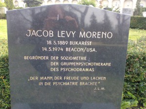 Bild: Grabstein von Jakob Levi Moreno am Wiener Zentralfriedhof